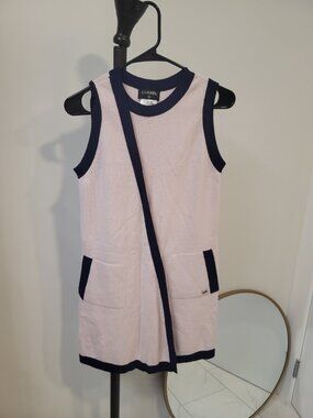 Chanel Runway Cashmere Dress Made In The Uk Size 38/US  Black/Pink